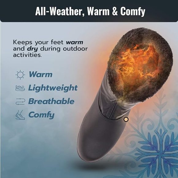 NIB Totes Black Women's Nicole Waterproof Snow Boots Size 10 - Picture 8 of 10